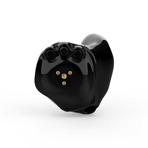 Aparelho Auditivo modelo intracanal na cor preta