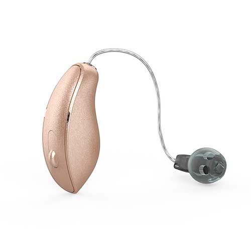 Aparelho Auditivo modelo microcanal na cor marrom